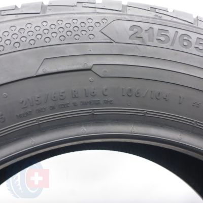 4. Opony 215/65 R16C 2x CONTINENTAL 106/104T ContiVanContact 100 Letnie 2019 8,5mm