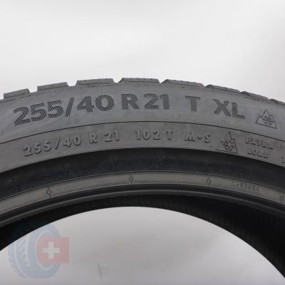 6. Opony 255/40 R21 4x CONTINENTAL 102T XL WinterContact TS 870 P Zimowe 2021 7,8mm