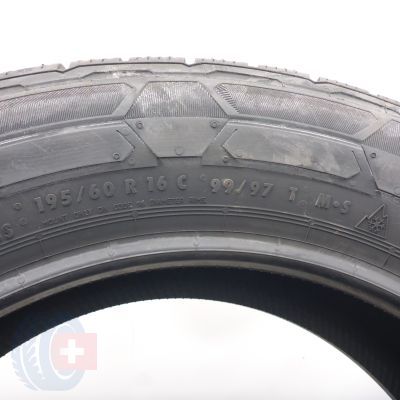 6. Opony 195/60 R16C 2x CONTINENTAL 99/97T VanContact Winter Zimowe 2022