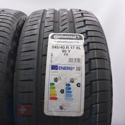 2. Opony 245/40 R17 4x CONTINENTAL 95Y XL PremiumContact 6 Letnie 2023