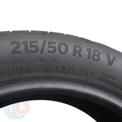 6. 4 x CONTINENTAL 215/50 R18 92V EcoContact 6 Q Lato 2020 Jak Nowe