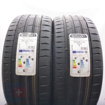 Opony 245/45 R19 2x CONTINENTAL 102Y XL SportContact 7  Letnie 2024