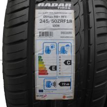 2. 1 x RADAR 245/50 RF18 100W  Dimax R8+ RFT Lato 2018 