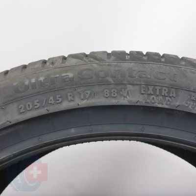 6. Opony 205/45 R17 4x CONTINENTAL 88V XL UltraContact Letnie 2023 